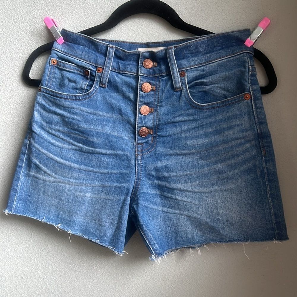 Madewell High Rise Denim Shorts - Picture 2 of 6